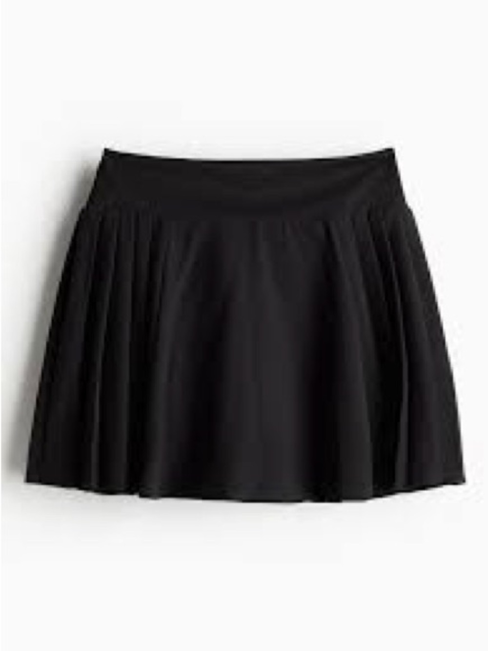 Abercrombie YPB Lined Tennis Skort Black Active Size XXL NWT